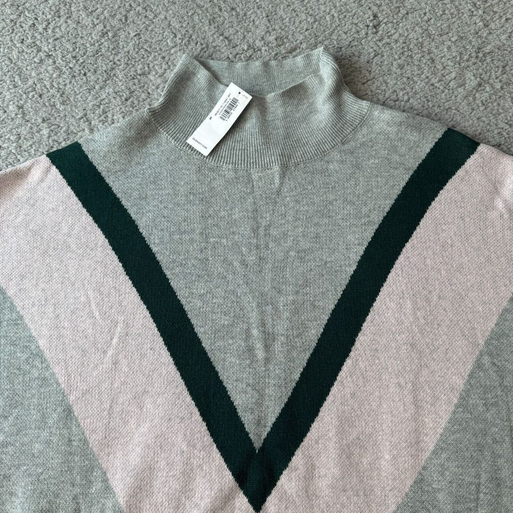 NEW Old Navy‎ Sweater Mens Small Gray Pink Colorblock Active Turtleneck Pullover